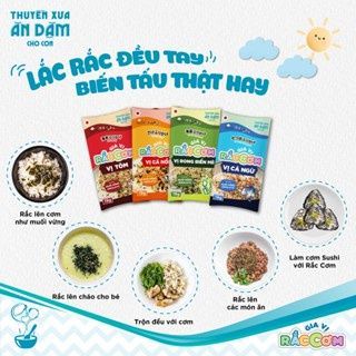 Thuyền Xưa Ăn Dặm Cho Con  -COMBO 2 GÓI  Gia vị rắc cơm  - Vị Cá ngừ 19gr