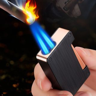 BẬT LỬA KHÈ 2 TIA BẤM NGANG NHÁM TRƠN NHIỀU MÀU – XÀI GAS