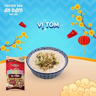 Hộp 10 gói 19g Gia vị Rắc cơm Thuyền Xưa Ăn Dặm - Vị Tôm