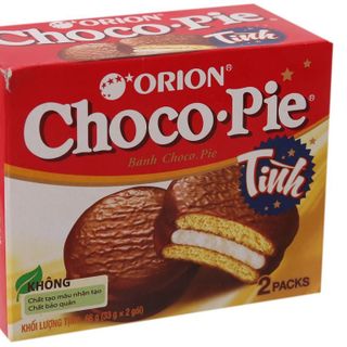 Bánh ORION Choco-Pie Tình hộp (2 cái x 33g ) Thùng 4 bloc x 12 hộp giá sỉ