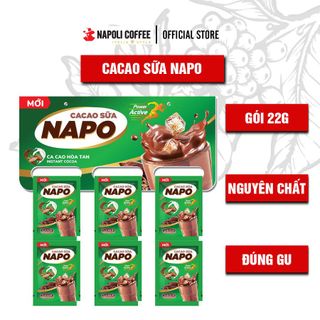 Cacao sữa hòa tan Napo - Napoly Coffee 22g/gói - Bổ sung năng lượng cho buổi sáng