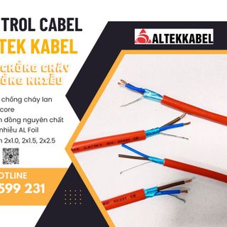 Cáp chống cháy Altek kabel chống nhiễu 2x1.0, 2x1.5, 2x2.5 mm2 giá sỉ