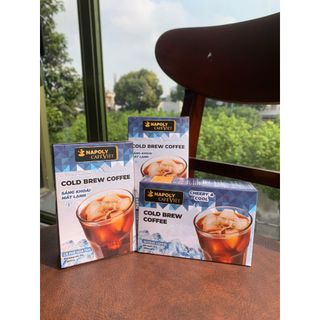 Cà phê đen không đường chua thanh hậu ngọt Napoli Coffee hộp 15gói x 2g