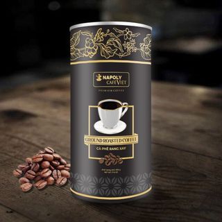 Cà phê cao cấp từ Arabica/Robusta sạch Napoli Premium Coffee lon 500g chuyên pha phin