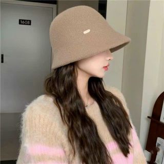 Mũ bucket Màu Trơn Chống Lạnh Thời Trang Thu Đông Cho Nữ