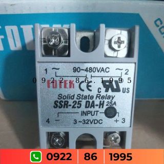 Rơ le bán dẫn Solid FOTEK SSR 25AA-H, 25DA-H, 25DD-H, 25VA-H giá tốt có VAT