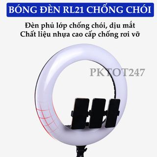 Đèn Livestream RL21 Size 54cm 3 Kẹp + Điều khiển