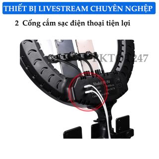 Đèn Livestream RL21 Size 54cm 3 Kẹp + Điều khiển