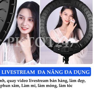 Đèn Livestream RL21 Size 54cm 3 Kẹp + Điều khiển