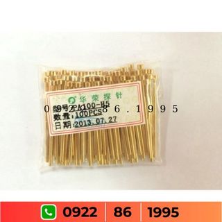 Huarong Thăm Dò 1.7 Thử Nghiệm Đầu Dò Kim Lò Xo DẫN Điện Kim PA100-H5 Răng Mịn Hoa Mận Mạ Vàng giá tốt có VAT