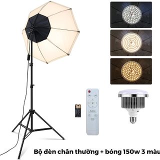 Đèn Studio Bát Giác Hỗ Trợ Chụp Ẩnh, Livetream, Quay Phim Chuyên Nghiệp