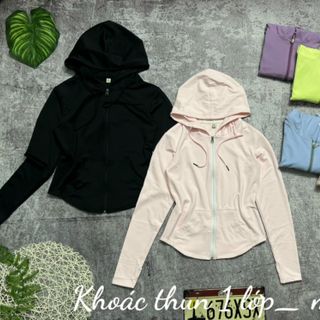 Áo khoác thun nữ 93k Size m l xl xxl Ri 2222 Tách nửa ri được mới nhất 2023 Thể Thao cao cấp Siêu Đẹp Giá Sỉ,