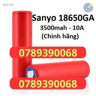 Pin Li-ion 18650 Sanyo / Panasonic NCR18650GA - 3500mah - 10A 18650GA pin công nghiệp