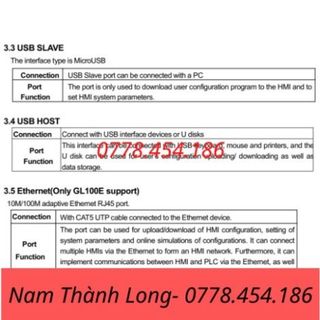 [Giá thương lượng] GL070 / GL070E /GL100 / GL100E - screen cảm biến 7" 10" Internet - HMI Kinco GREEN series