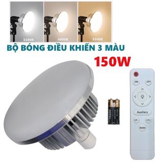 Bóng Đèn Nấm 150w Kèm Điều Khiển - Tuỳ Chỉnh 3 Màu Và Cường Độ Sáng