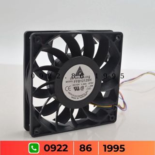 Quạt Delta Ffb1212sh 12025 12V 1.24a 12Cm PWM Quạt Lưu Lượng Không Khí Lớn giá tốt có VAT