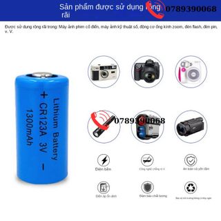 CR123A Pin Lithium 3V Máy Ảnh Nhà Vệ Sinh Cảm Biến Olympus Cr17345 Polaroid Đèn Laser