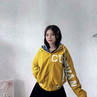 Áo Khoác Gió Vải Nhung Thêu - 274 -
