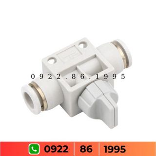 Van Tay Công Tắc Bằng Tay Khí Nén HVFF-04-06-08-10-12MM Ống Dẫn Khí Khớp Nối Nhanh Van Đường Ống Thẳng giá tốt có VAT