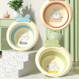Chậu Rửa Mặt Gấp Gọn Hình Thỏ Đáng Yêu Cho Bé