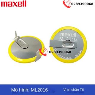 Wansheng Ml2016 Pin Nút Điện Tử Pin 3V Thiết Bị Đồng Hồ Động Năng Ánh Sáng Bo Mạch Chủ Lir2016 Có Chân Hàn