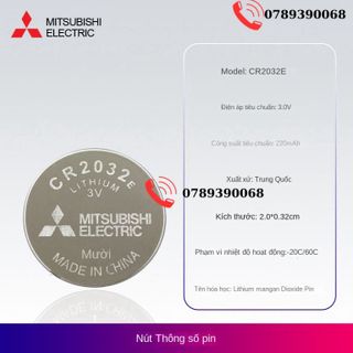Mitsushishi Mitsubishi Cr2032e Cân Trọng Lượng Xe Chìa Khóa Điều Khiển Từ Xa Bo Mạch Chủ Máy Tính Pin Nút 3V