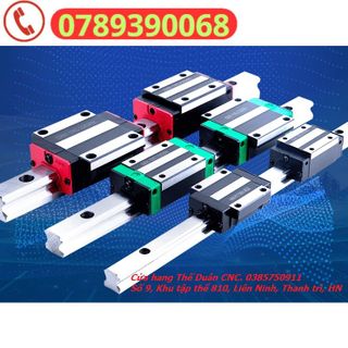 Ray trượt vuông 15 các loại TBI, HIWIN, THK. Bao êm. Cắt lẻ theo yêu cầu.