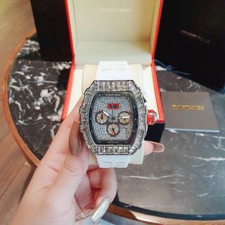 ĐỒNG HỒ CAO SU NAM TRUNG CẤP RI.CHA MI.LLER FULL ĐÁ.
