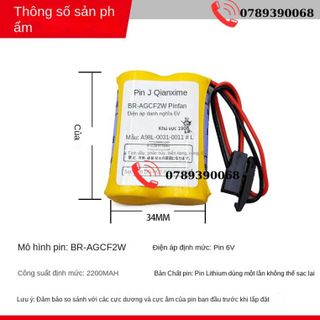 Pin Lithium Panasonic Trung Tâm Gia Công CR-AG 3V Máy Công Cụ PLC Bộ Pin FANUC 6V BR-AGCF2W