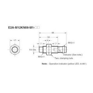 CẢM BIẾN OMRON E2A-M12KN08-M1-B1