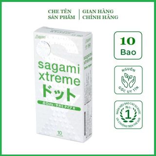 Bao cao su Sagami Xtreme White – Hộp 10 chiếc, có gân, gai tăng kích thích giá sỉ - giá bán buôn