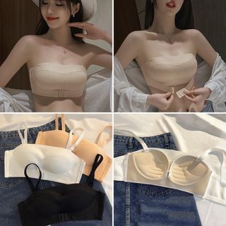Set 3 Áo lót bra su lụa đệm mỏng bản to 4 móc cài 2208