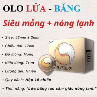 Bao cao su siêu mỏng OIO 001 nhiều gel bôi trơn, kéo dài thời gian, chống xuất tinh sớm cảm giác chân thật