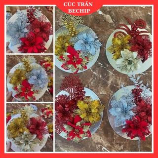 SET HOA TRANG TRÍ THÁP BÁNH KẸO TẾT CTB618 - BECHIP