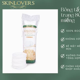 [ Hàng mới về ] Bông Tẩy Trang Skinlovers 80 Miếng Sản Xuất Từ 100% Bông Bocoton Tự Nhiên giá sỉ