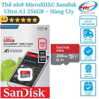 Thẻ nhớ MicroSDXC Sandisk Ultra A1 256GB – Hàng Cty giá sỉ
