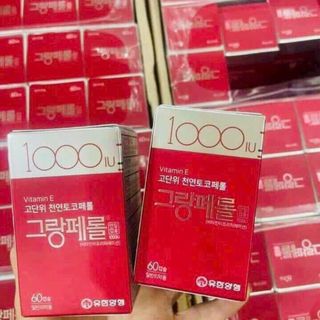 𝐕𝐢𝐭𝐚𝐦𝐢𝐧 𝐄 Yuhan Hàn Quốc 1000iu hộp 60viên