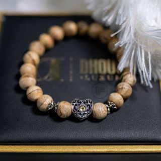 Vòng Đơn Trầm Hương Thiên Nhiên Phong Thủy Mix Charm VIP