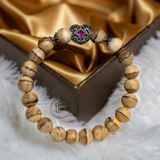 Vòng Đơn Trầm Hương Thiên Nhiên Phong Thủy Mix Charm Cao Cấp