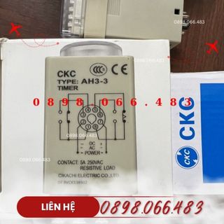 Rơ Le Thời Gian CKC , Relay Thời Gian CKC , Timer CKC AH3-3 ( 220V, 24V, 12V - chưa kèm đế) hàng mới hàng đẹp giá tốt