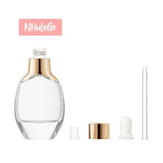 PET Vỏ Chai Thủy Tinh Serum Bầu Vòi Bóp Thanh Lịch, Quý Phái Tôn Nét Đẹp Cũng Như Giá Trị Sản Phẩm 30ml (VỎ CHAI IN LOGO THRO YÊU CẦU) Hàng, Giá Tận Xưởng.