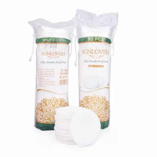 [ Hàng mới về ] Bông Tẩy Trang Skinlovers 80 Miếng Sản Xuất Từ 100% Bông Tự Nhiên