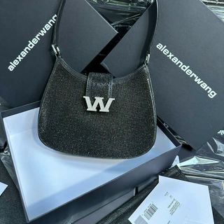 Túi Xách ALEXx KHOÁ W ĐÁ sz22 Fullbox, bọc seal, Hàng super. Có logo mã cod