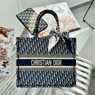 SÉT Túi Xách DIORr TOTE sz36 - sz41 (Hàng thêu) Fullbox, cột nơ, bọc seal, Có logo mã cod, Hàng super Vip