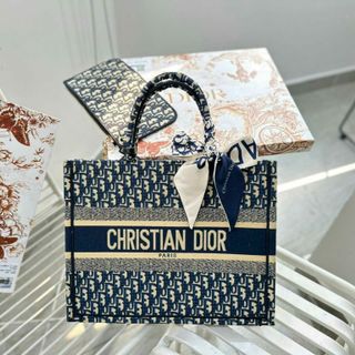SÉT Túi Xách DIORr TOTE sz36 - sz41 (Hàng thêu) Fullbox, cột nơ, bọc seal, Có logo mã cod, Hàng super Vip