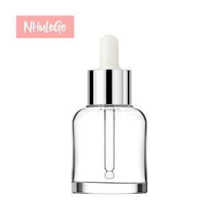 PET Vỏ Chai Lọ Serum Thủy Tinh Ống Bóp Vuông Bầu 30ml ( Vỏ Chai IN LOGO THEO YÊU CẦU ) Hàng Giá Tận Xưởng.