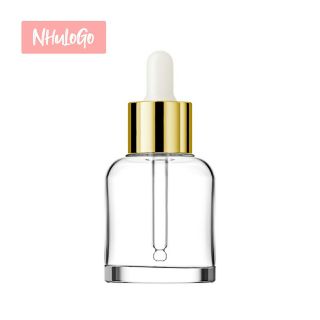 PET Vỏ Chai Lọ Serum Thủy Tinh Ống Bóp Vuông Bầu 30ml ( Vỏ Chai IN LOGO THEO YÊU CẦU ) Hàng Giá Tận Xưởng.