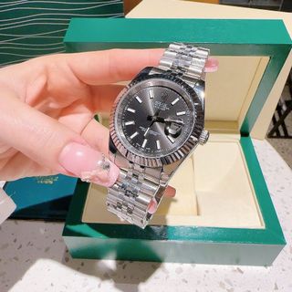 ĐỒNG HỒ CẶP RÔ.LEX CƠ CAO CẤP BẠC TRƠN.