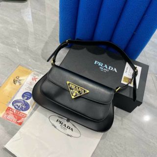Túi Xách PRADAa BRUSHED sz28 - Fullbox, bọc seal, Hàng super. Có logo mã cod