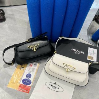 Túi Xách PRADAa BRUSHED sz28 - Fullbox, bọc seal, Hàng super. Có logo mã cod